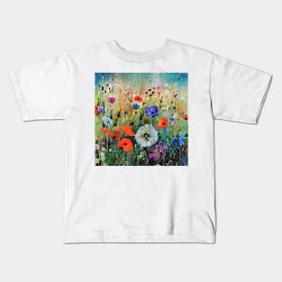 wonderful world of flowers Kids T-Shirt